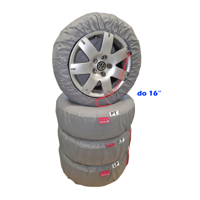 Pokrowce na koła zapasowe BASIC do 16" (lub 64cm), Komplet 4szt